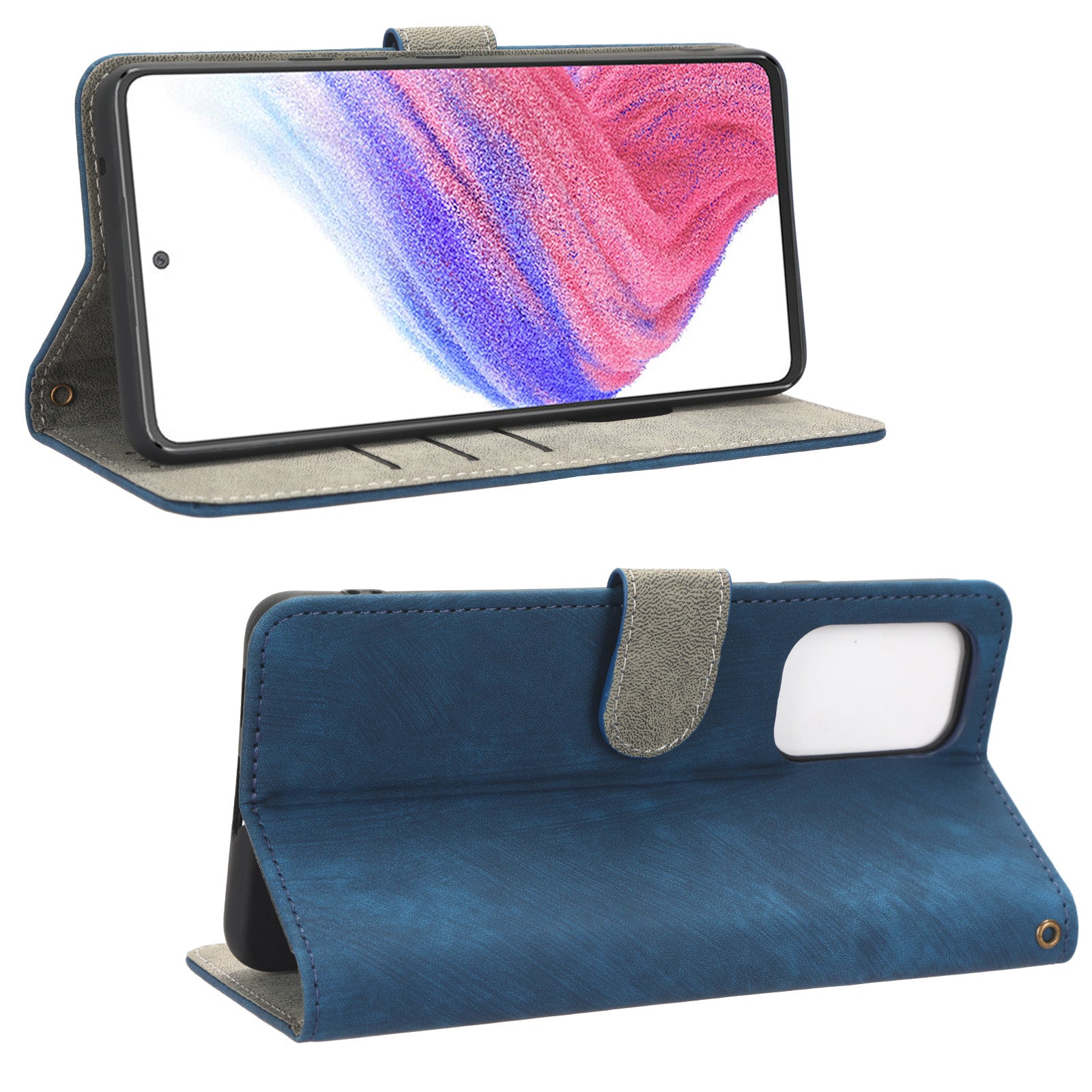For Samsung Galaxy A73 5G RFID Blocking Leather Anti-drop Phone Case Flip Stand Wallet Cover with Hand Strap For Samsung Galaxy A73 5G RFID Blocking Leather Anti-drop Phone Case Flip Stand Wallet Cover with Hand Strap